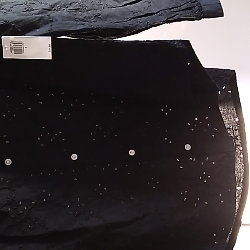 Dressy Embroidered Shirt S 100 % COTTON - Picture 5 of 16